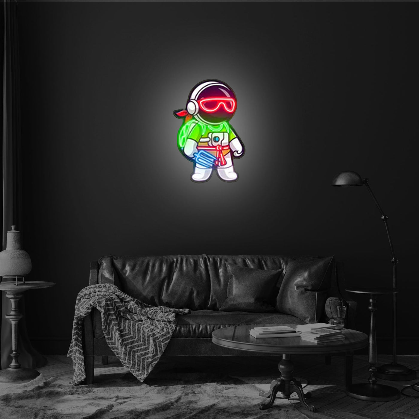 Astronaut Ninja Led Neon Acrylic Artwork
