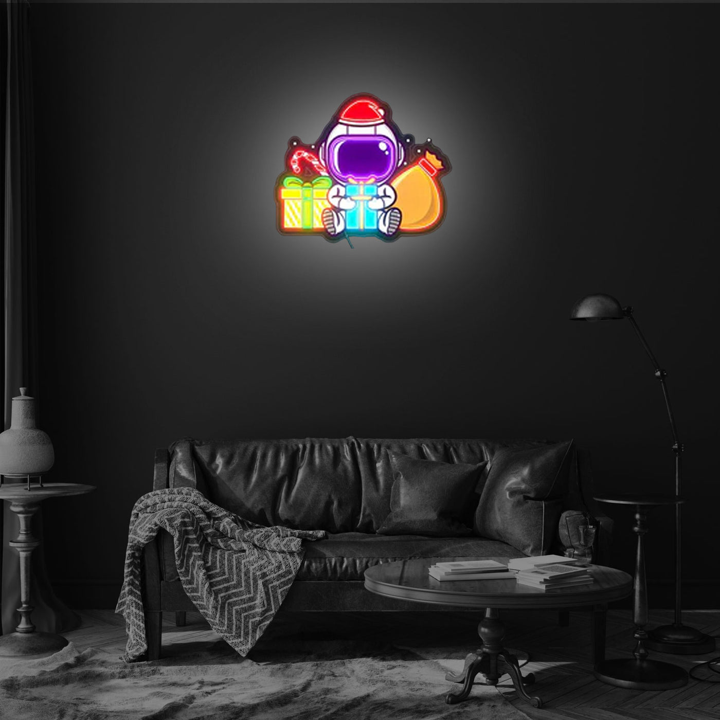 Astronaut Christmas Gifting Led Neon