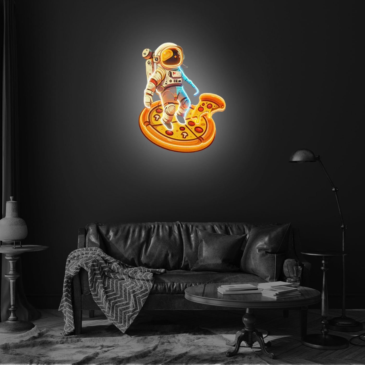 Astronaut Pizza LED Neon Sign Light Pop Art