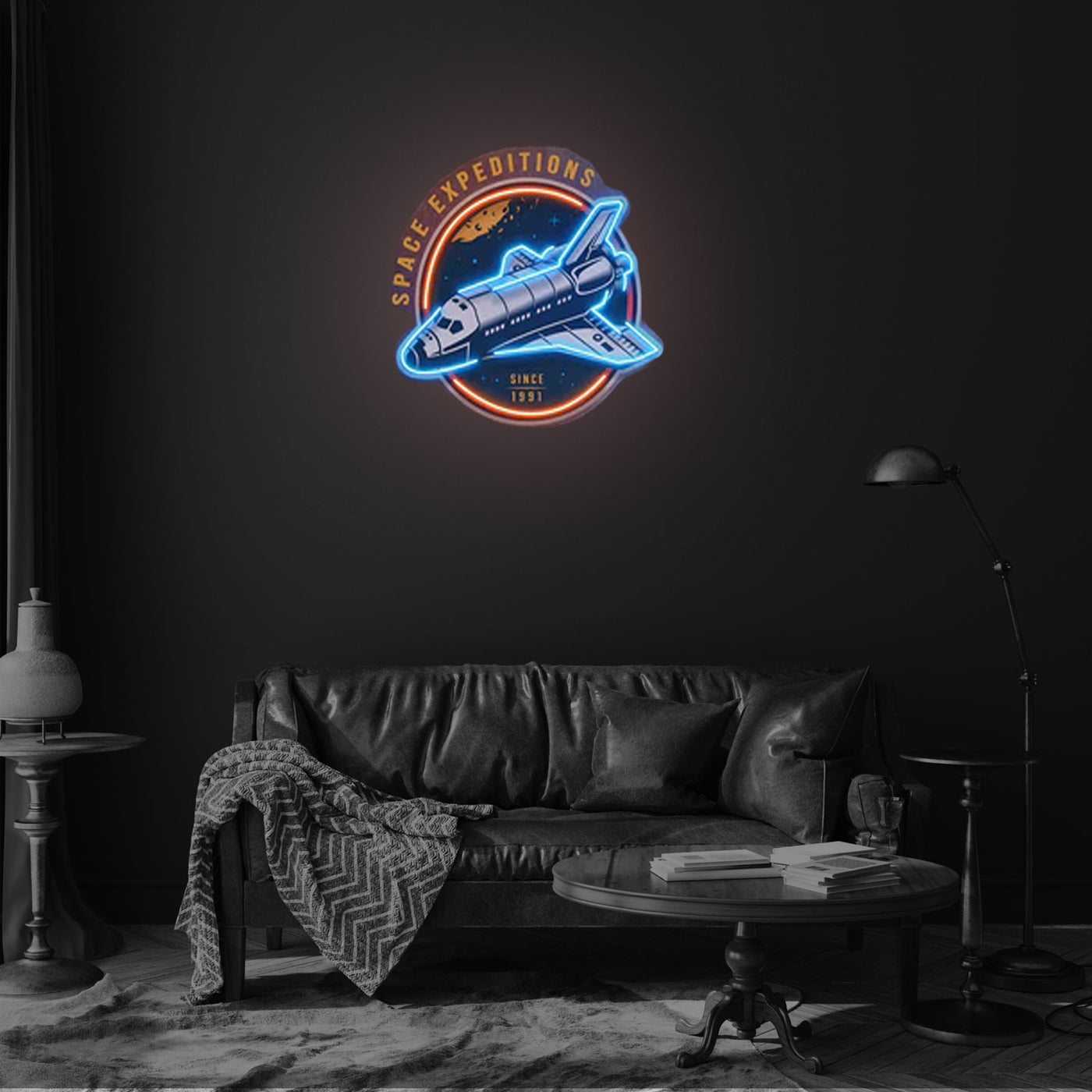 Space Expeditions LED Neon Sign Light Pop Art