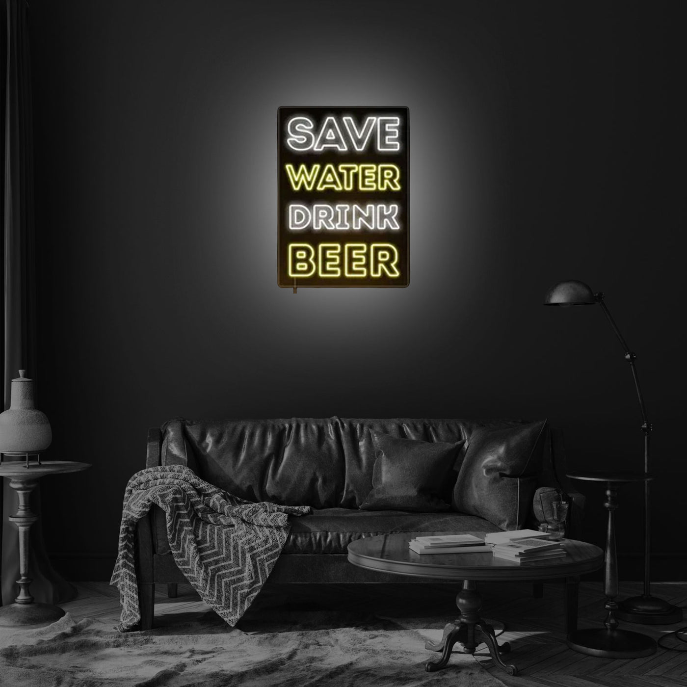Save Water Drink Beer Neon Sign