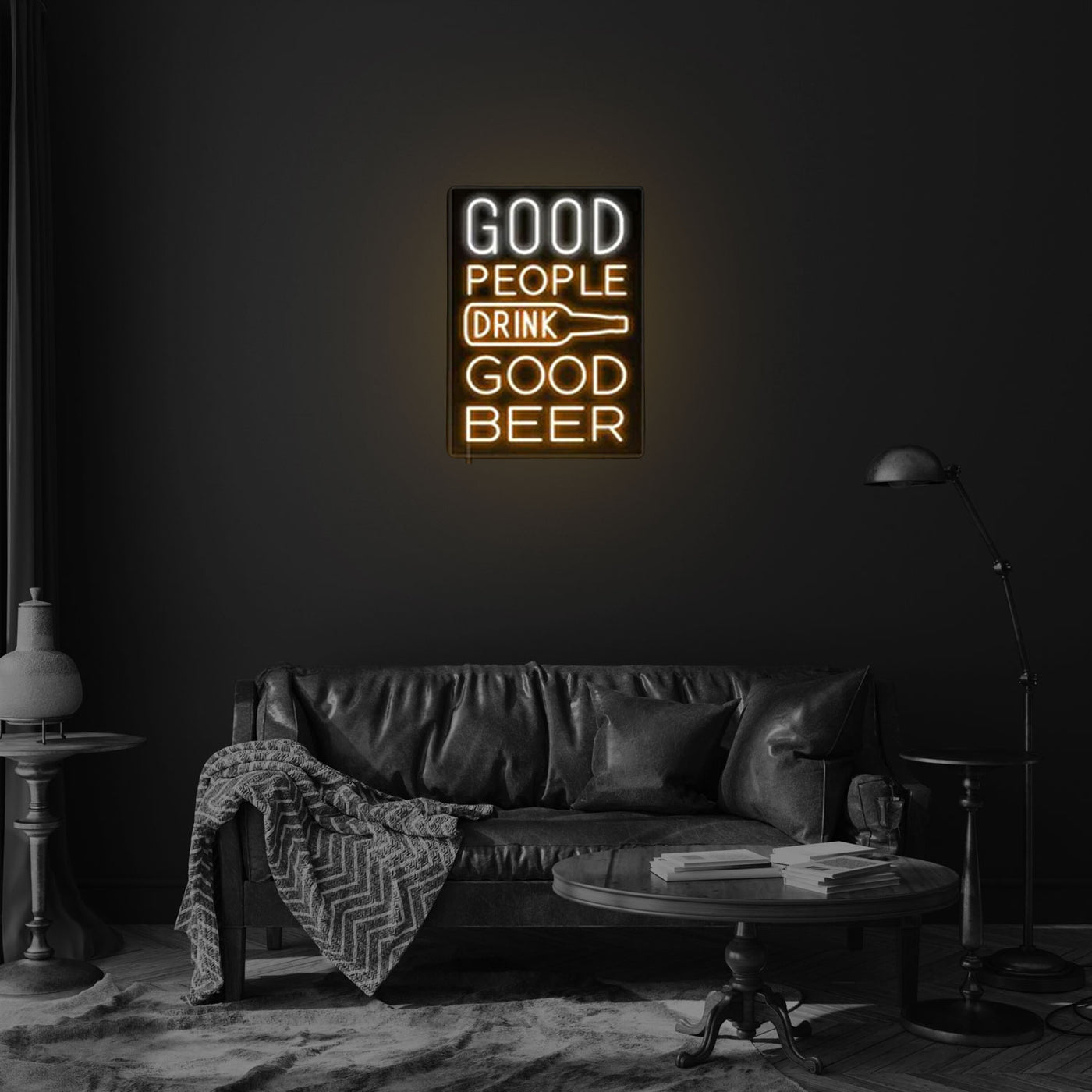 Good People Drink Good Beer Neon Sign