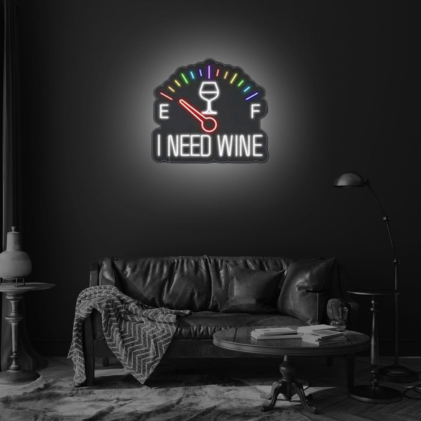 I Need Wine Neon Sign