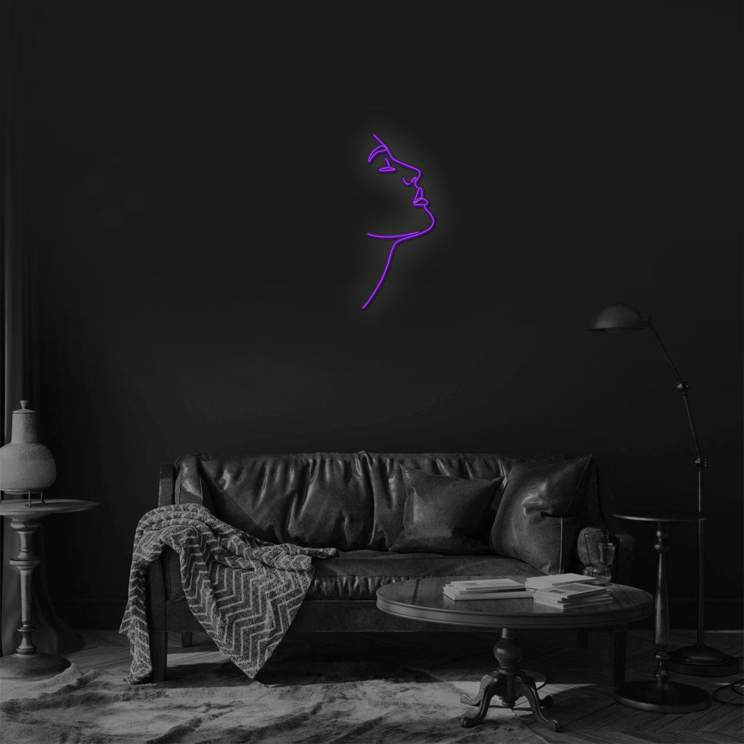 Silhouette of a girl Neon Sign