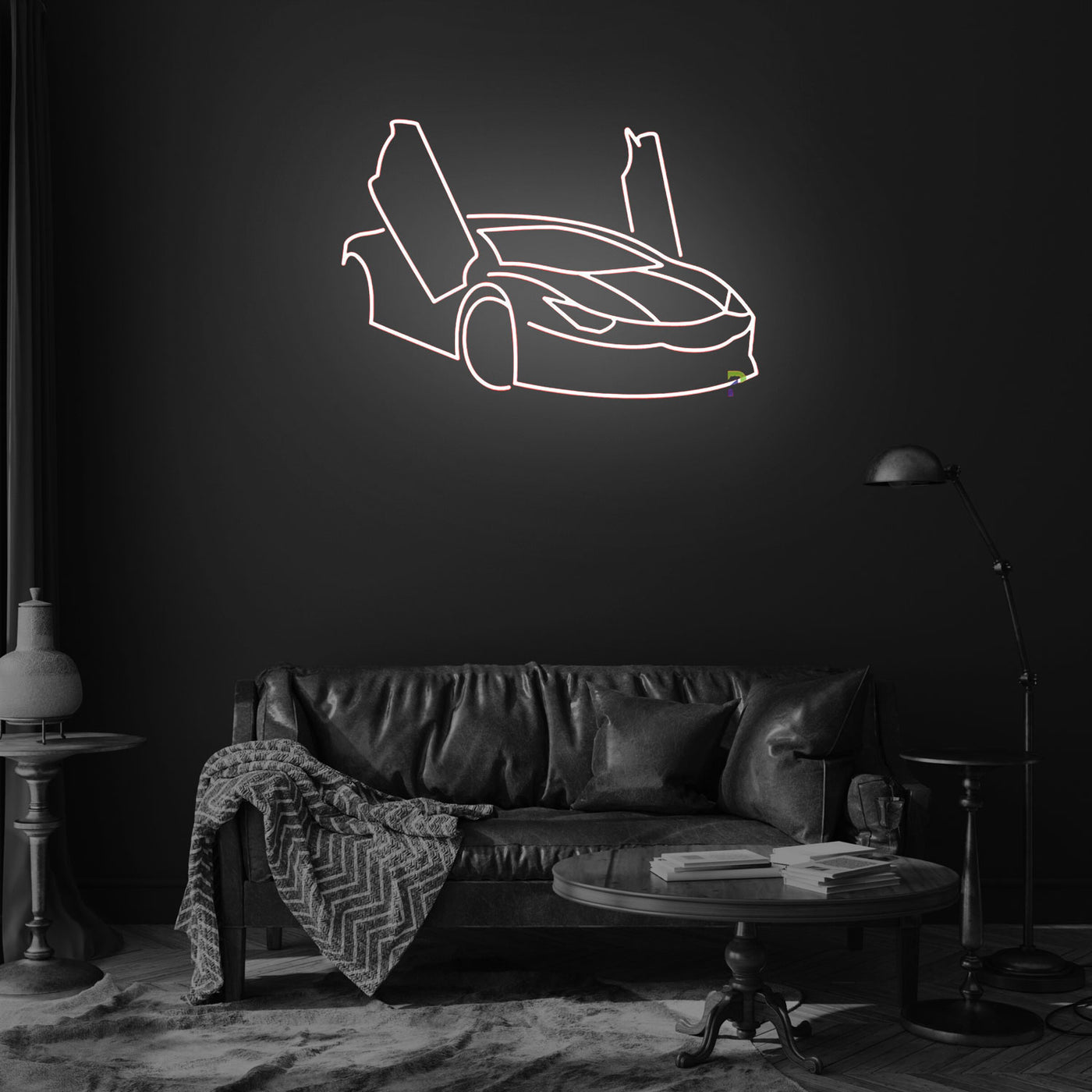 Racing Car Neon Sign
