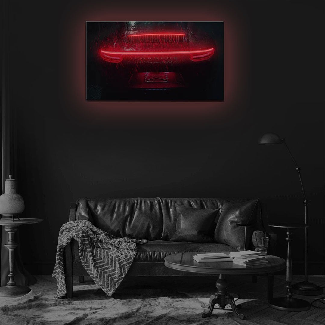 Porsche V1 LED Neon Art