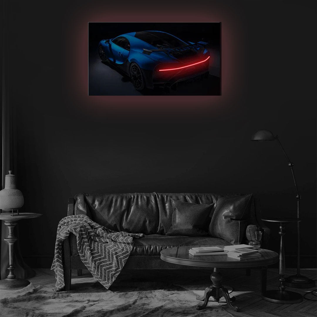 Bugatti V2 LED Neon Art