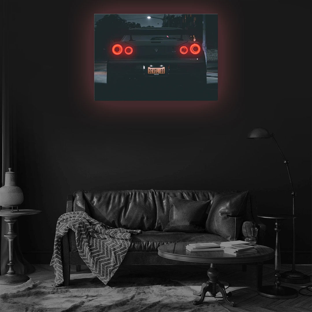 Nissan V5 GTR LED Neon Art
