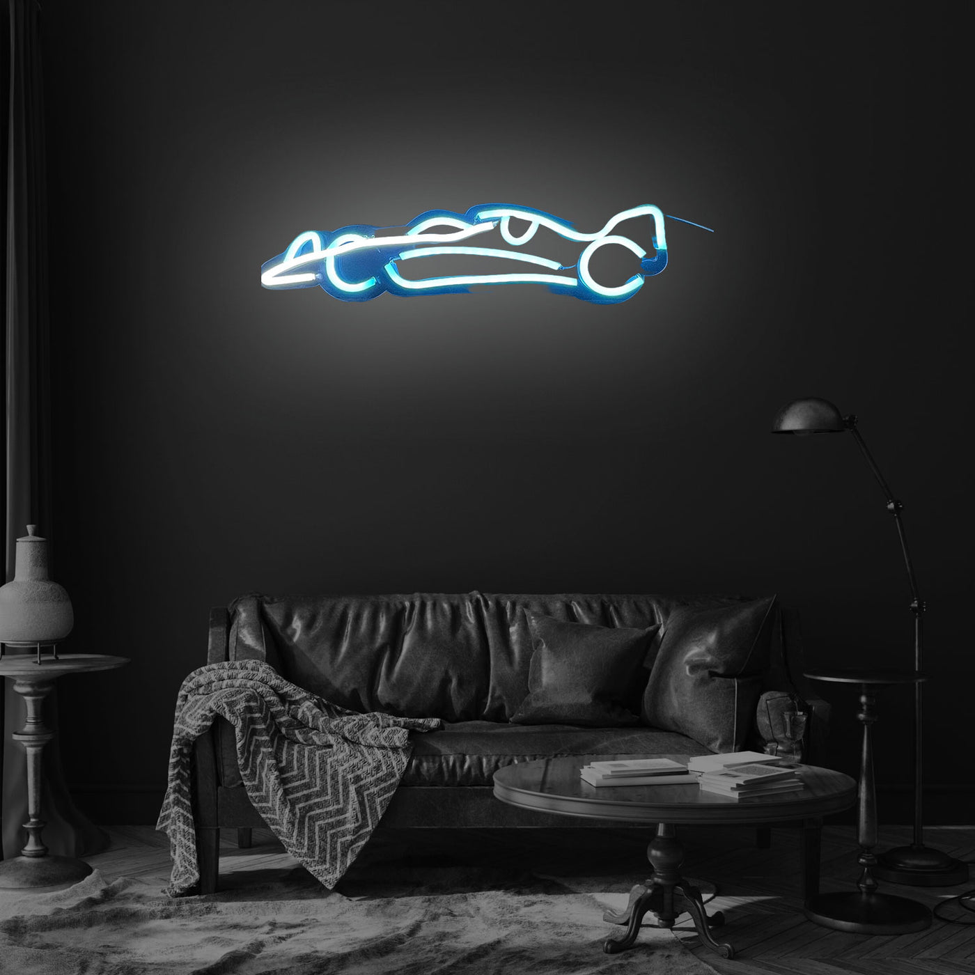 BUBBLE BEE WAFFLES & TEA NEON Signs India Racing Cars