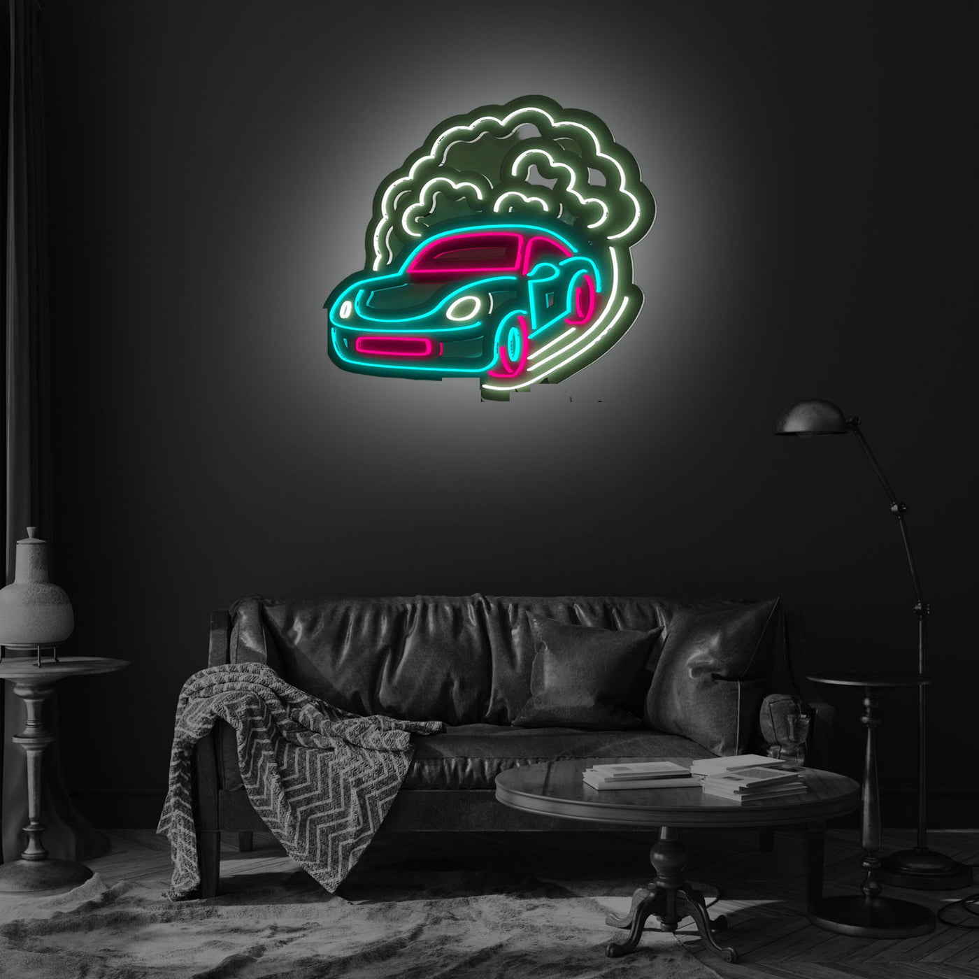 Racing Car Neon Led Sign