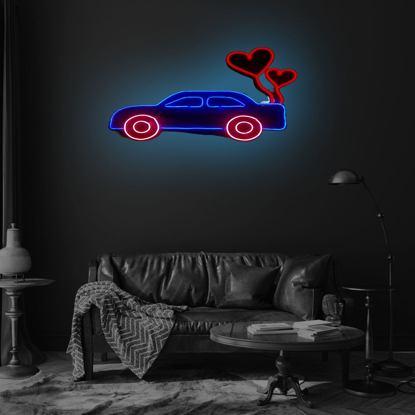 Just Married Car Neon Sign