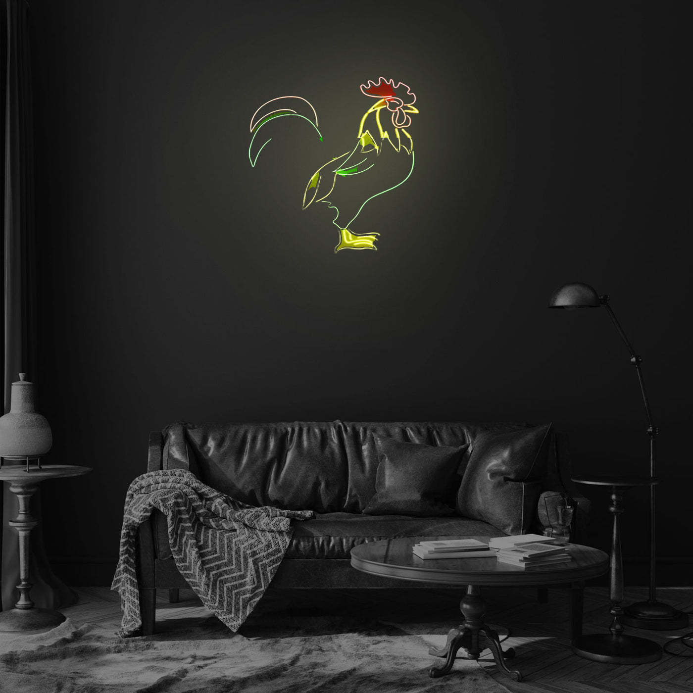 Rooster Neon Sign, Chicken Led Sign, Chicken Farm Led Light