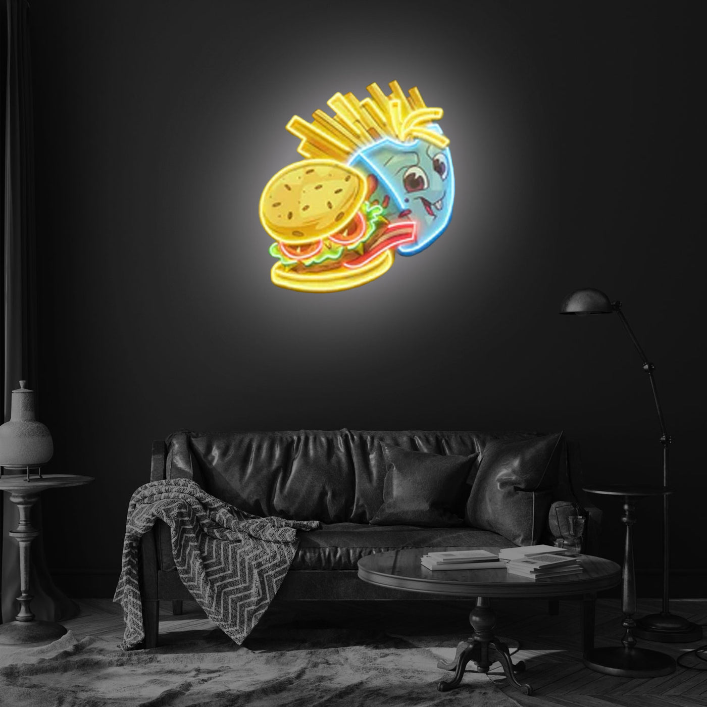Food Monster Artwork Led Neon Sign Light