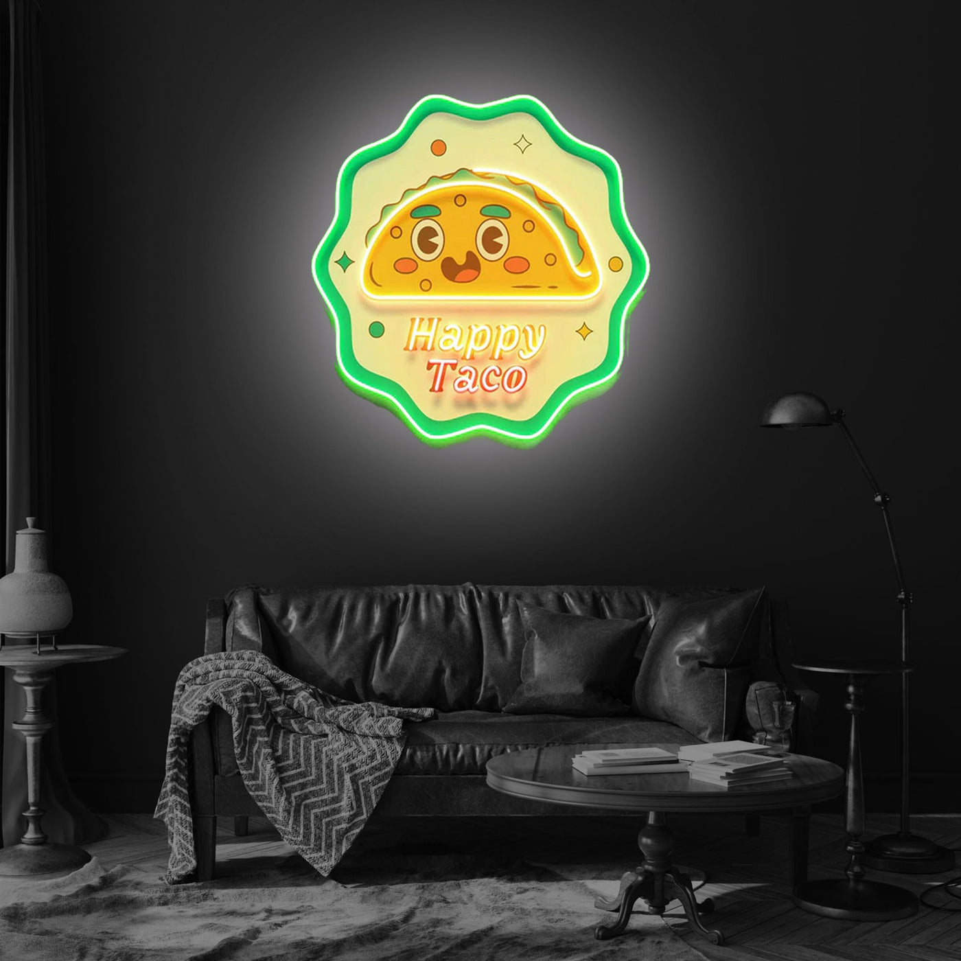 Happy Toco Led Neon Acrylic Artwork