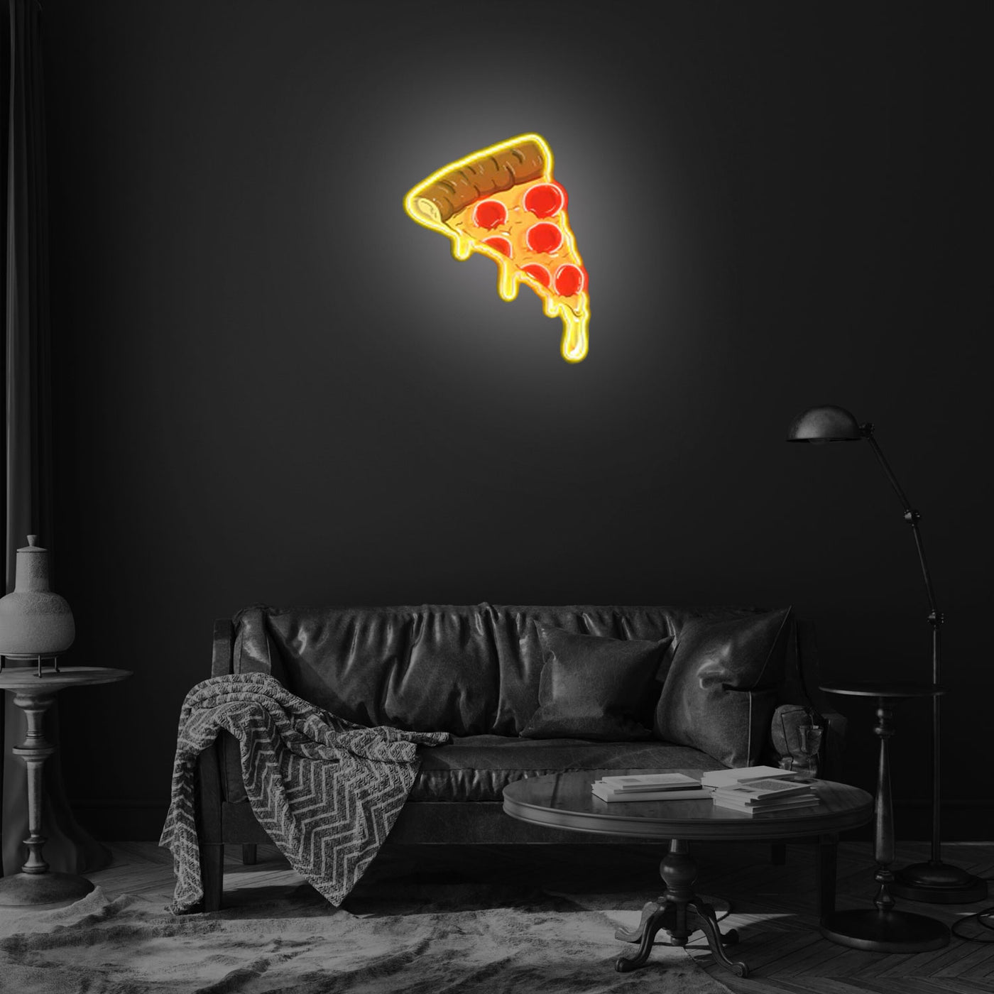 Customized Pizza Slice Neon Sign - Perfect for Restaurant Decor