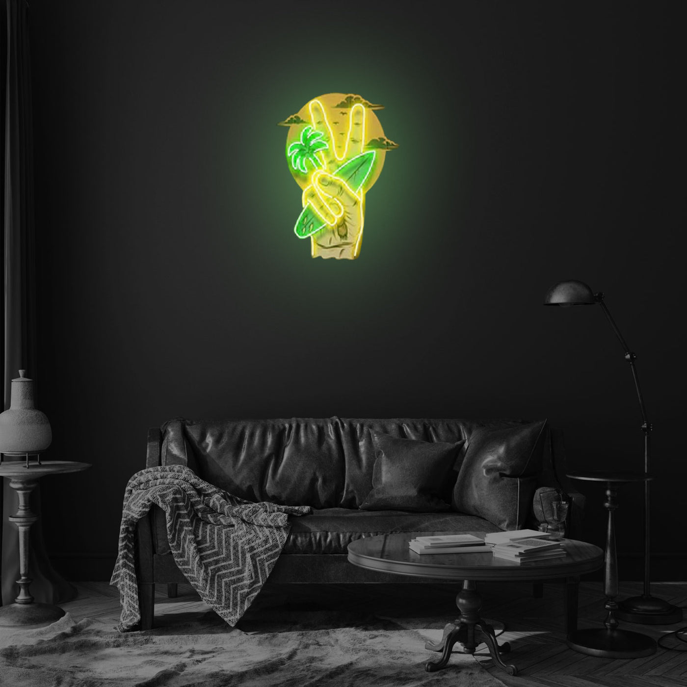 The Beach Led Neon Acrylic Artwork