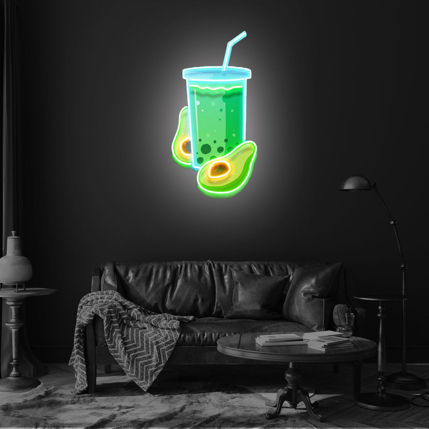 Avocado Smoothie Led Neon Acrylic Artwork