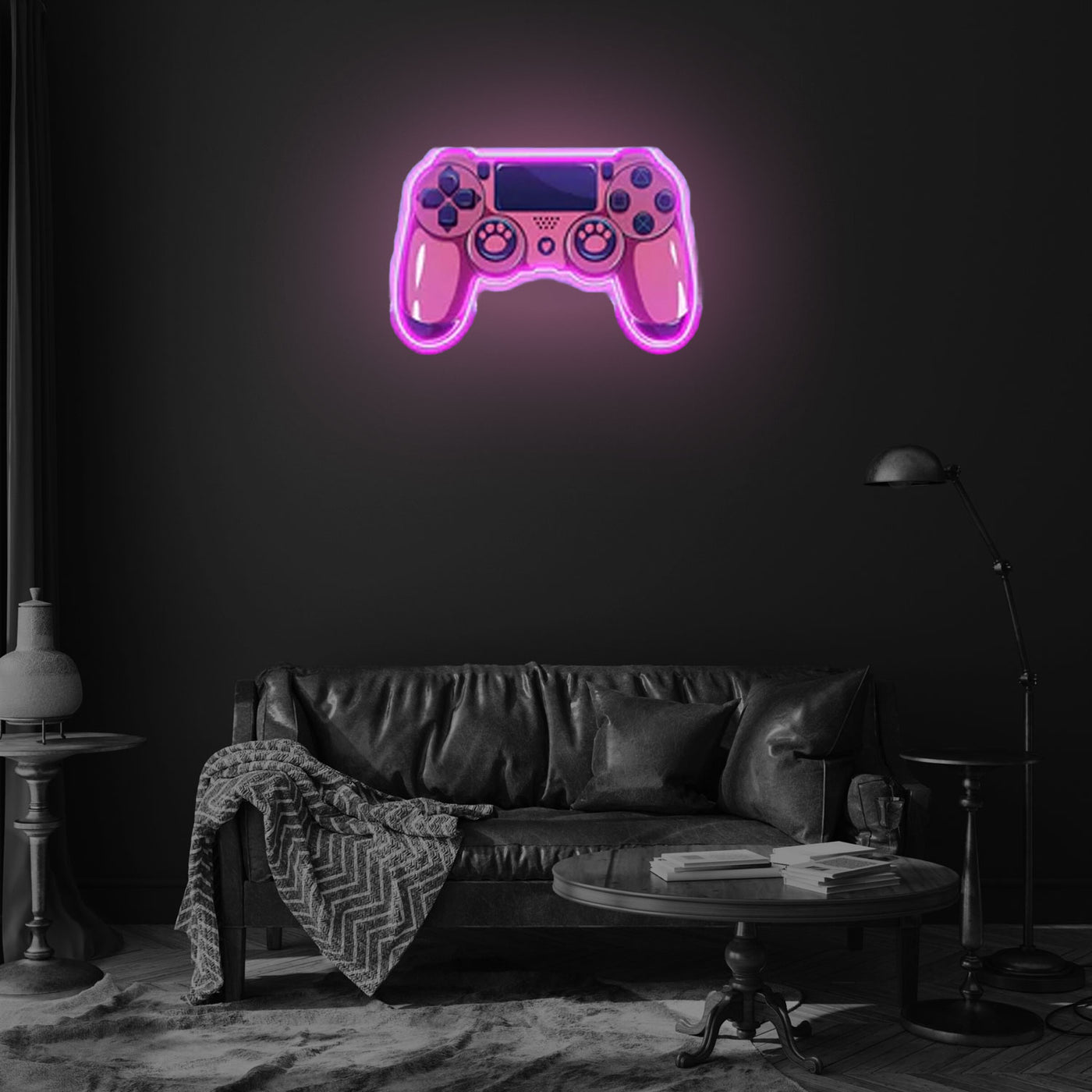 Game Controller Led Neon Acrylic Artwork