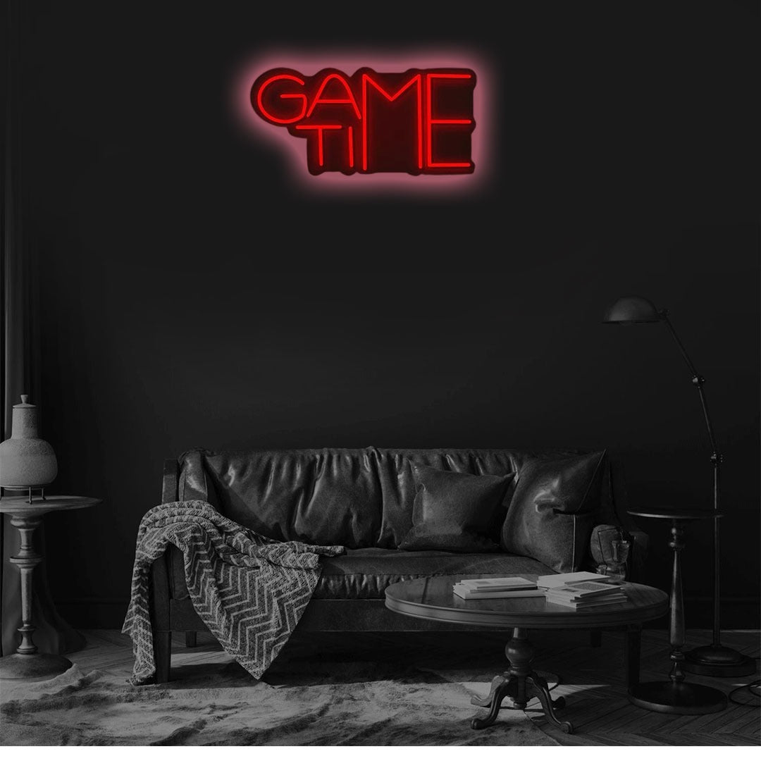 Game Time Neon Sign