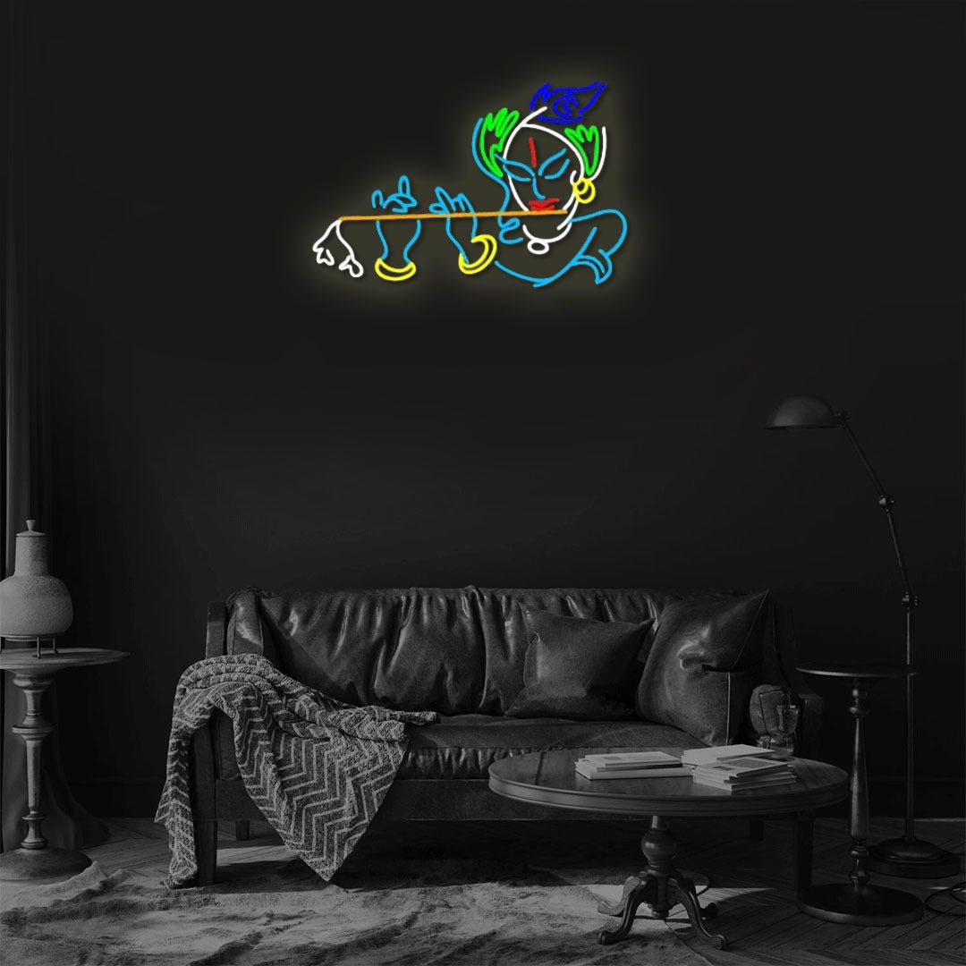 Krishna Neon Sign