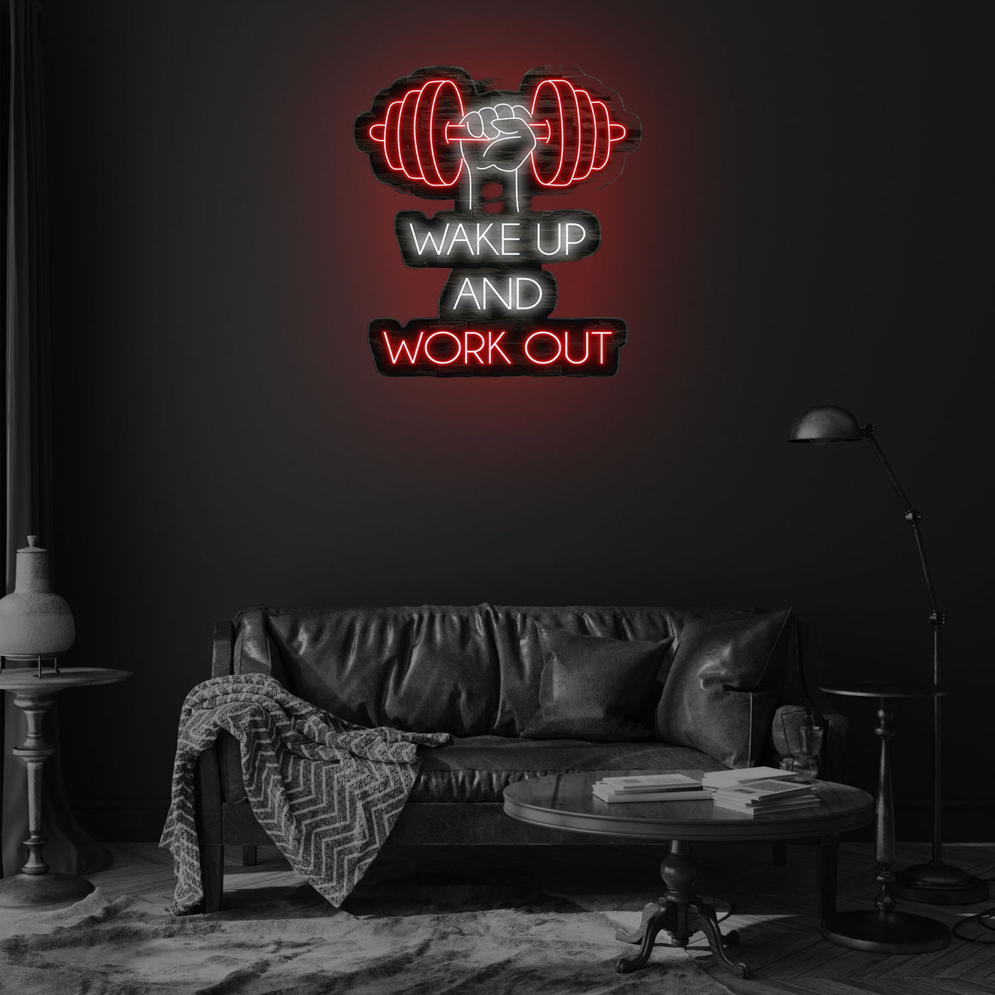 Buy Wake up and Workout Neon Sign
