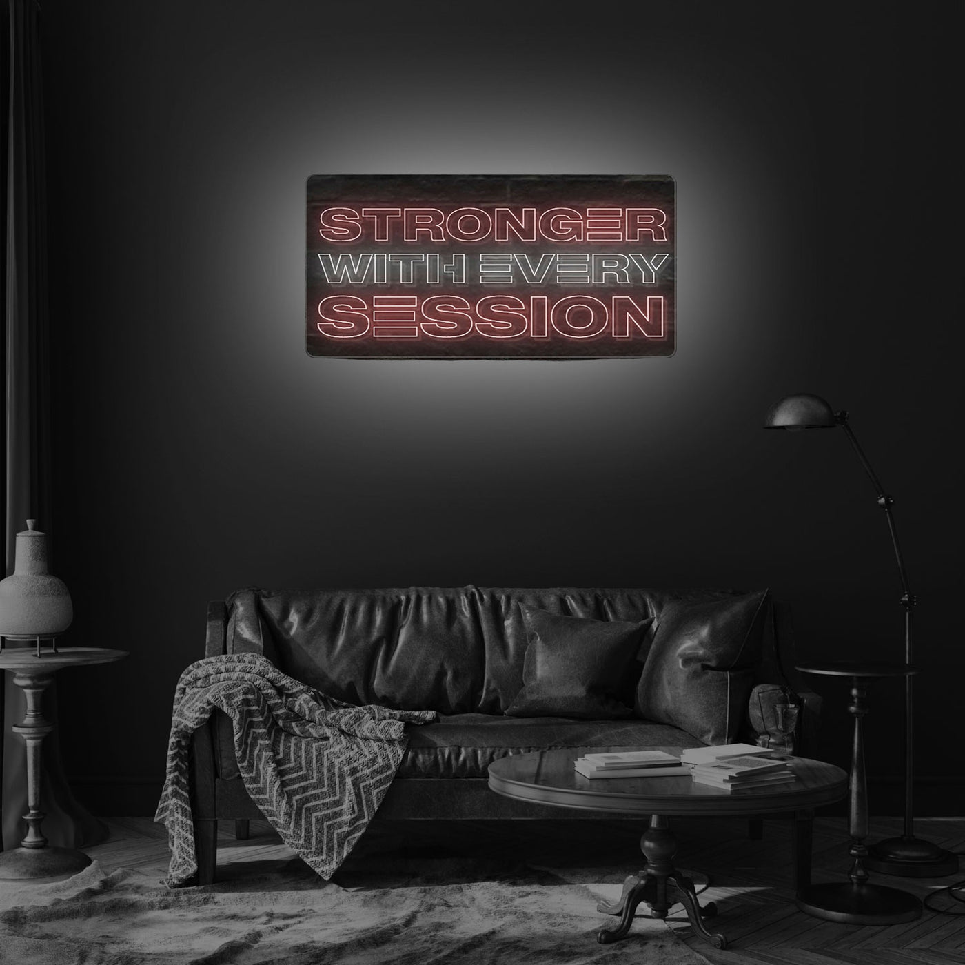 Stronger With Every Session LED Neon Sign