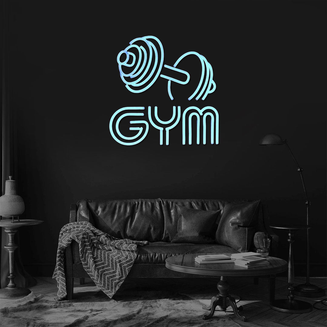 Dumbbell Neon Sign