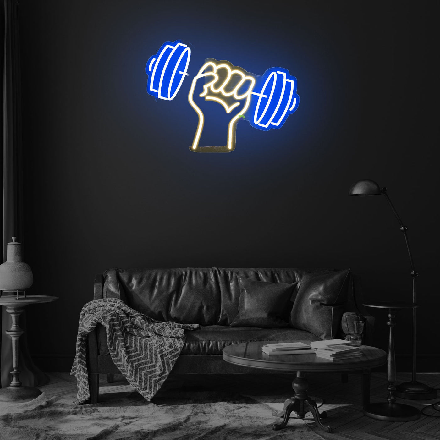 Wall Mitra Dumbbell Neon Sign