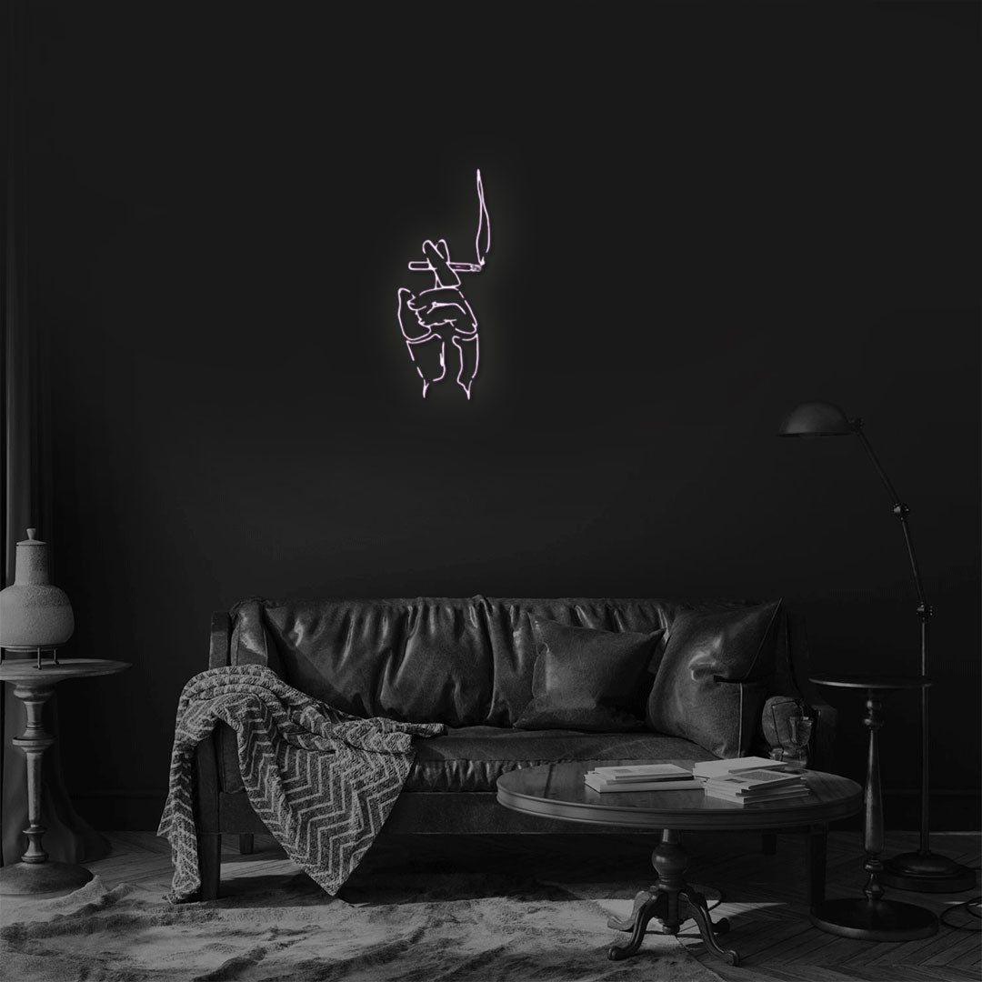 Smoking Hand Neon Sign