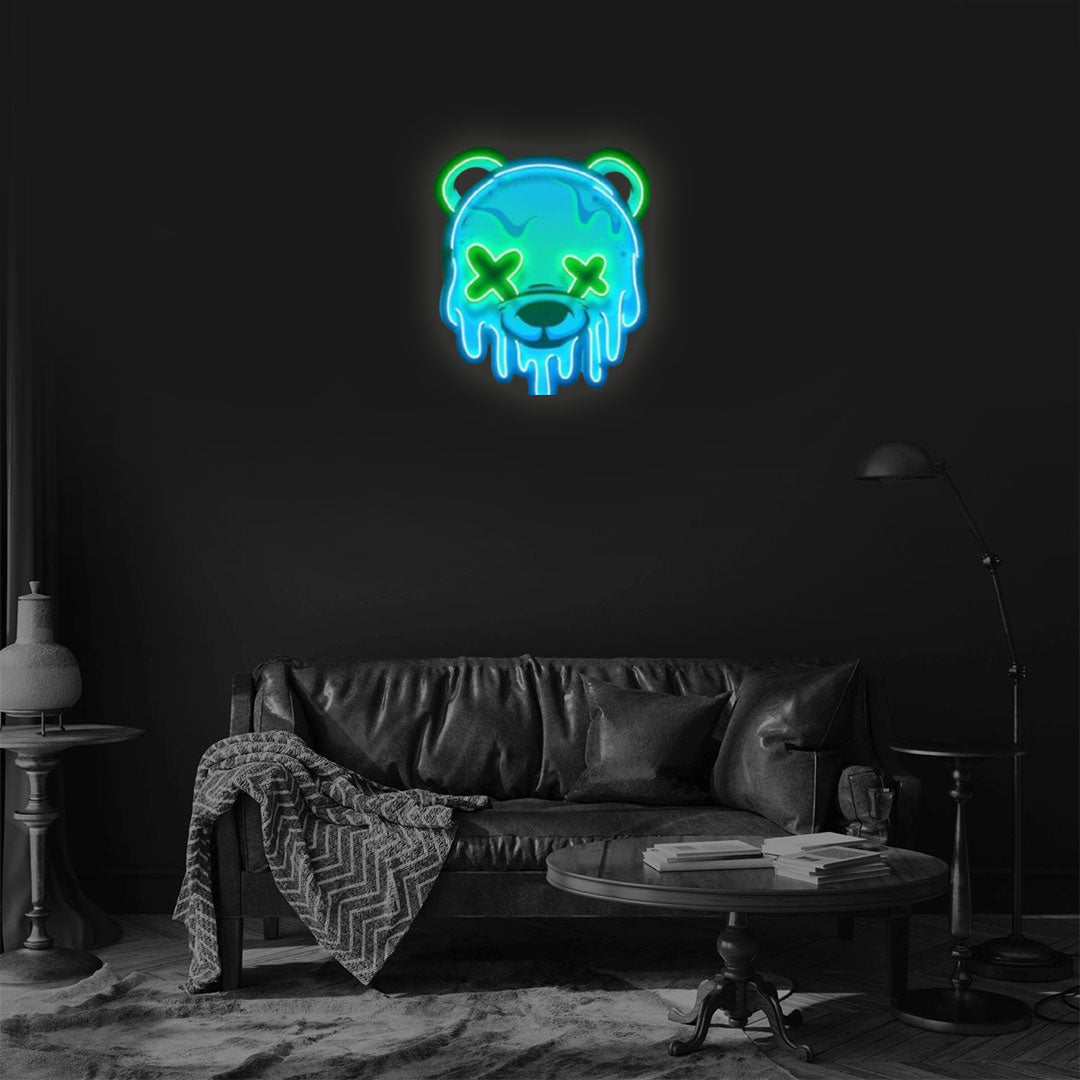 Ice Head Bear Neon Sign