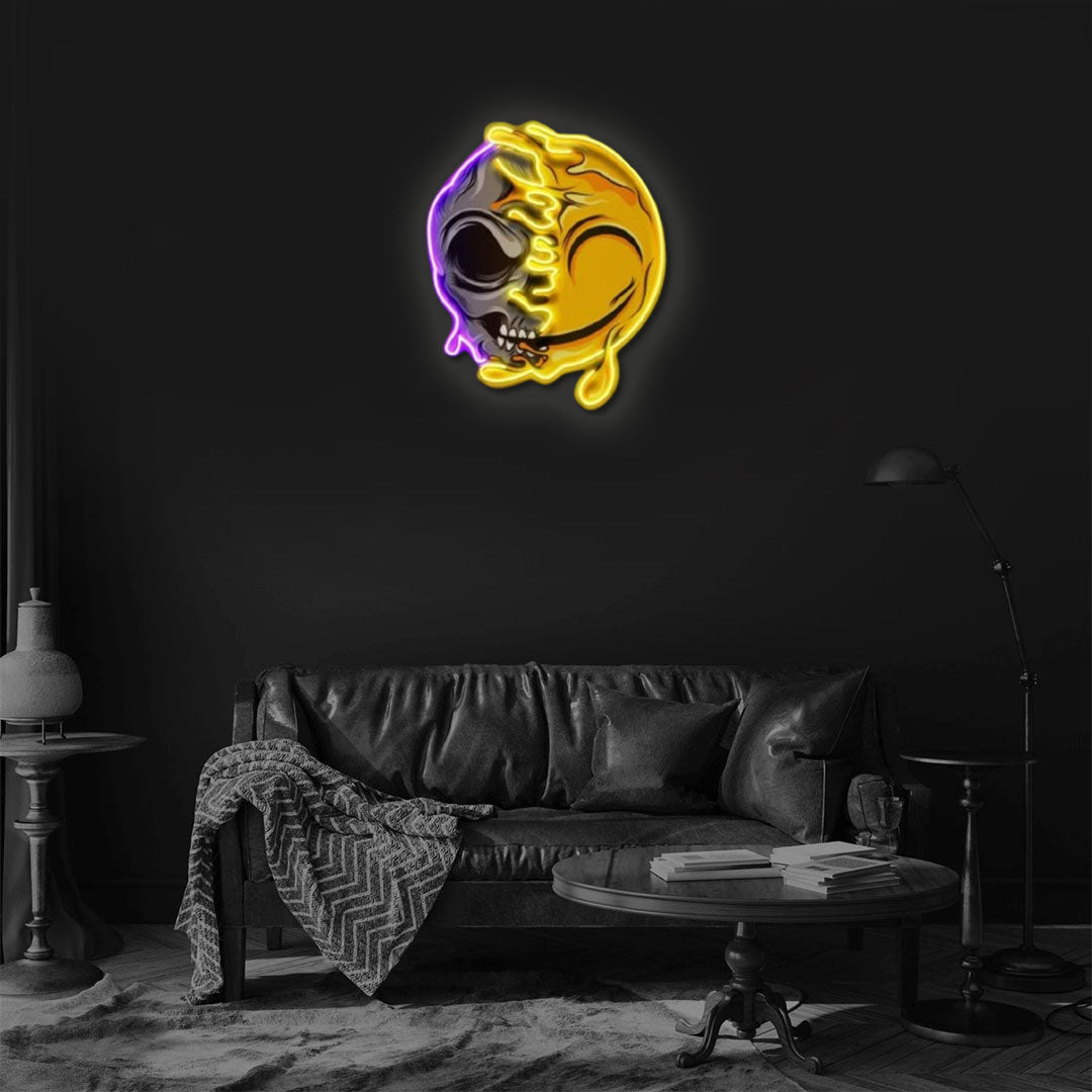 Face Off Pop Art Neon Sign