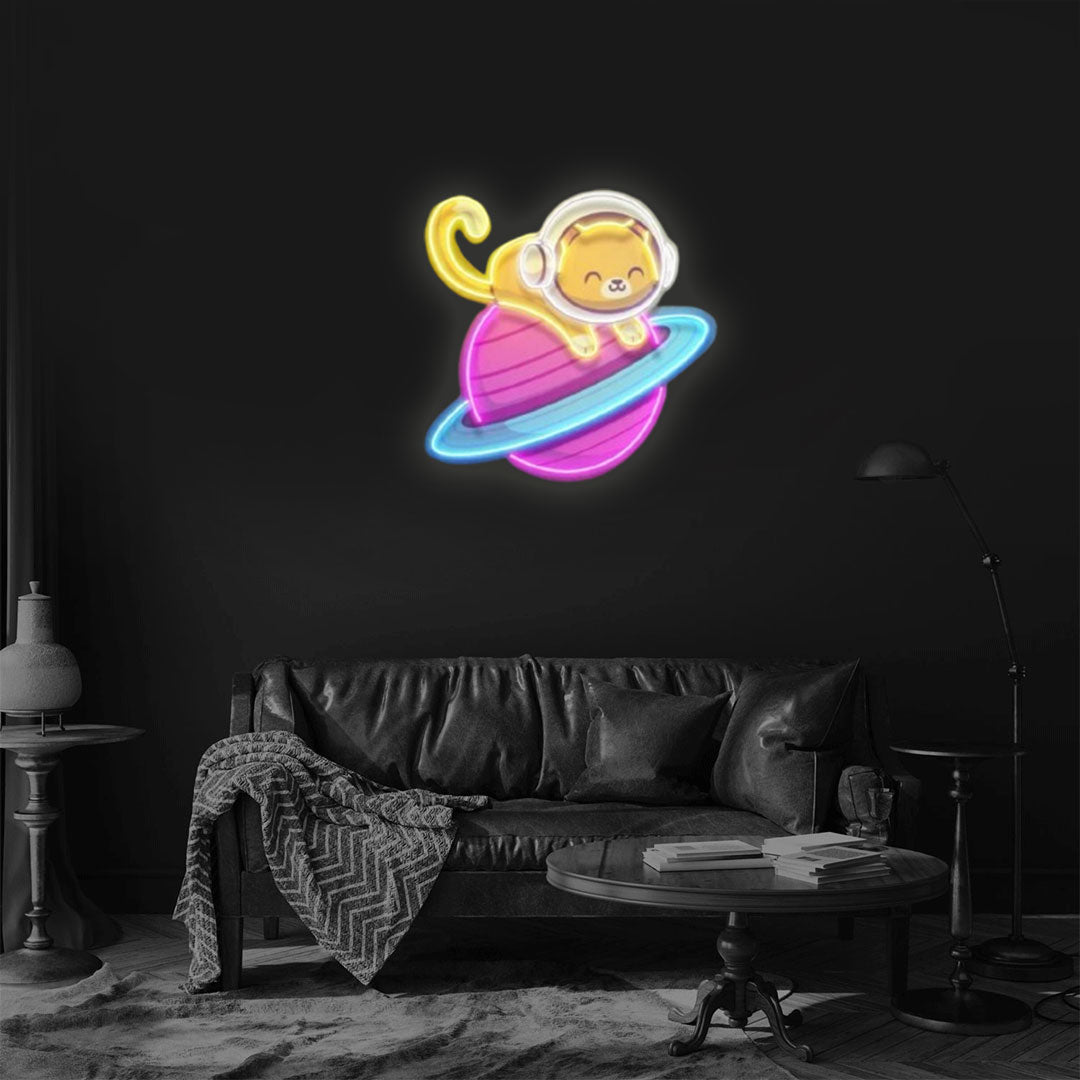 Feeline Astronaut Chilling LED Neon Sign Light Pop Art Neon Sign