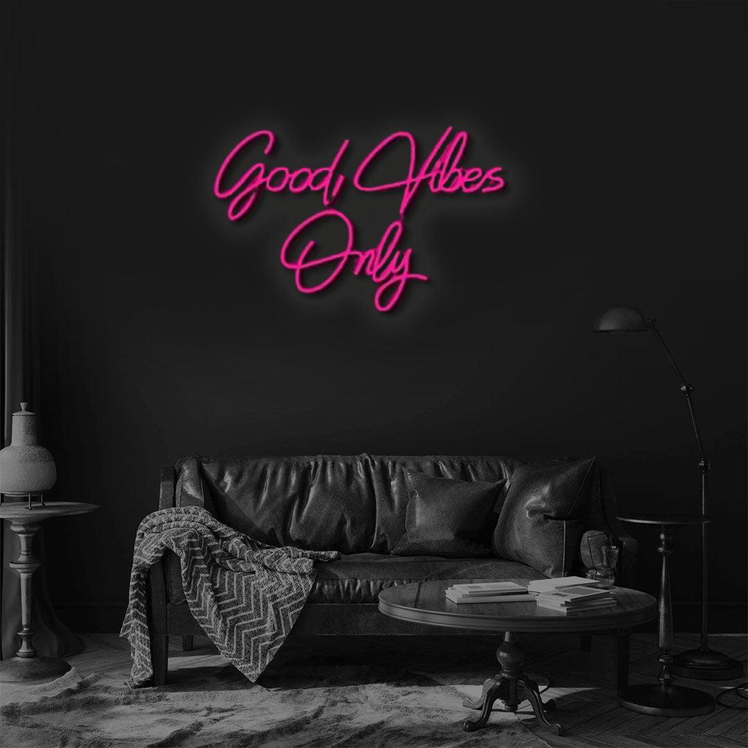 Good Vibes Only Neon Sign