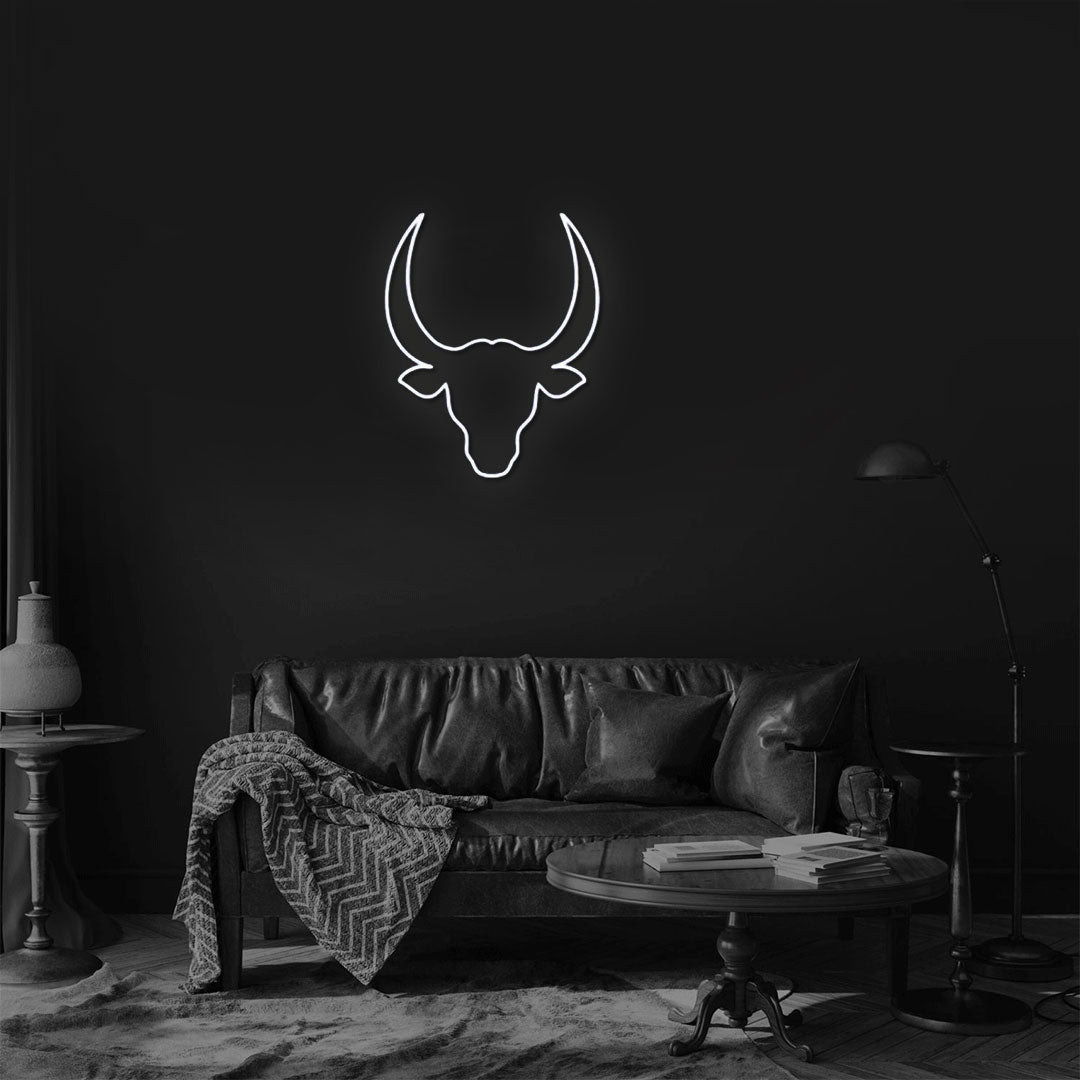 Bull Head Neon Sign