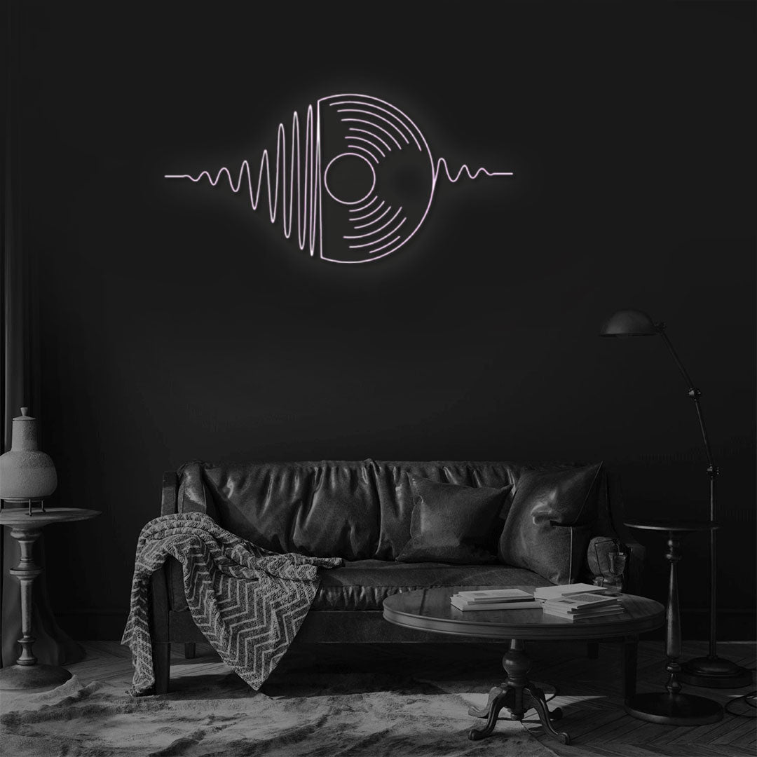 Custom Record Disc Neon Sign