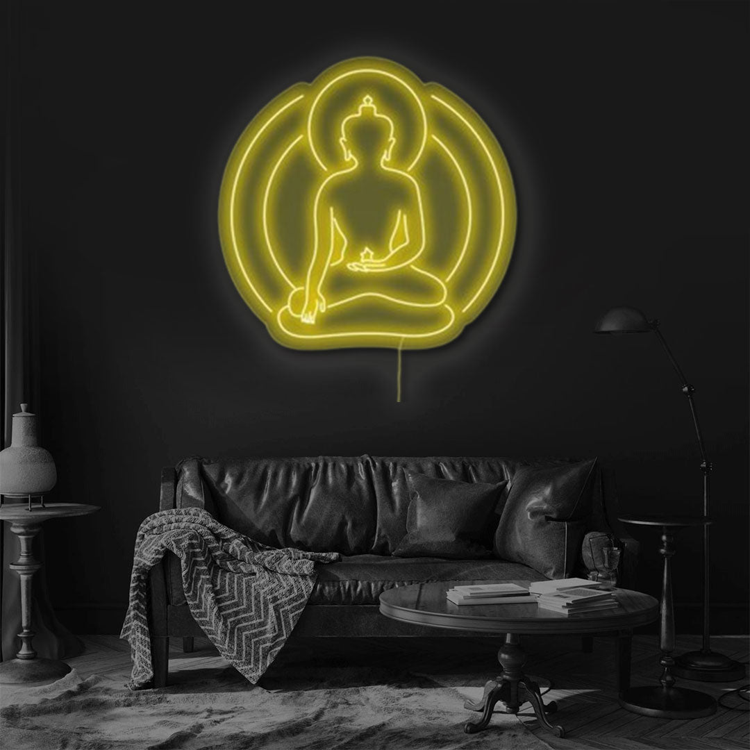The Buddha neon sign