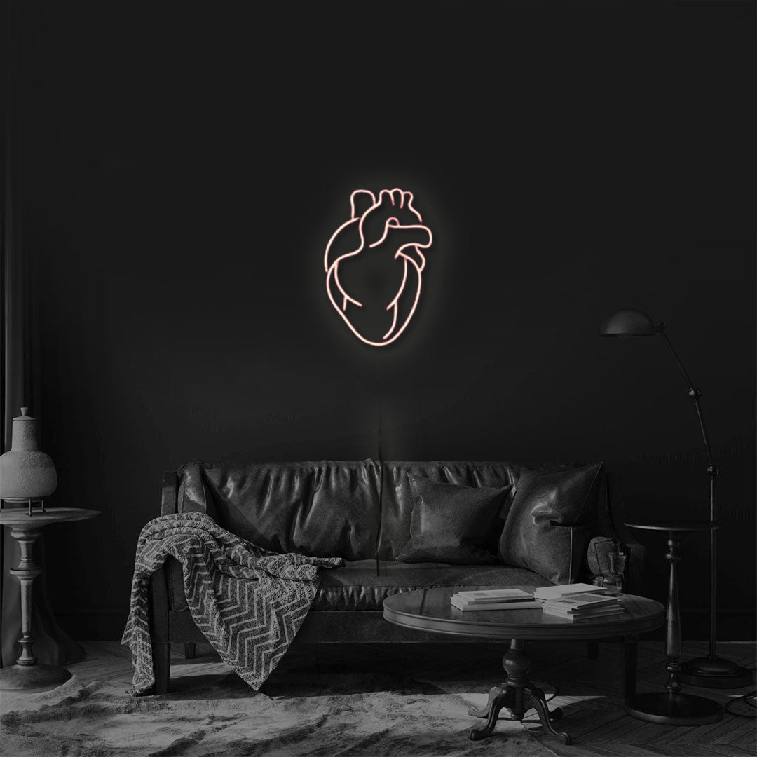 Heart neon sign