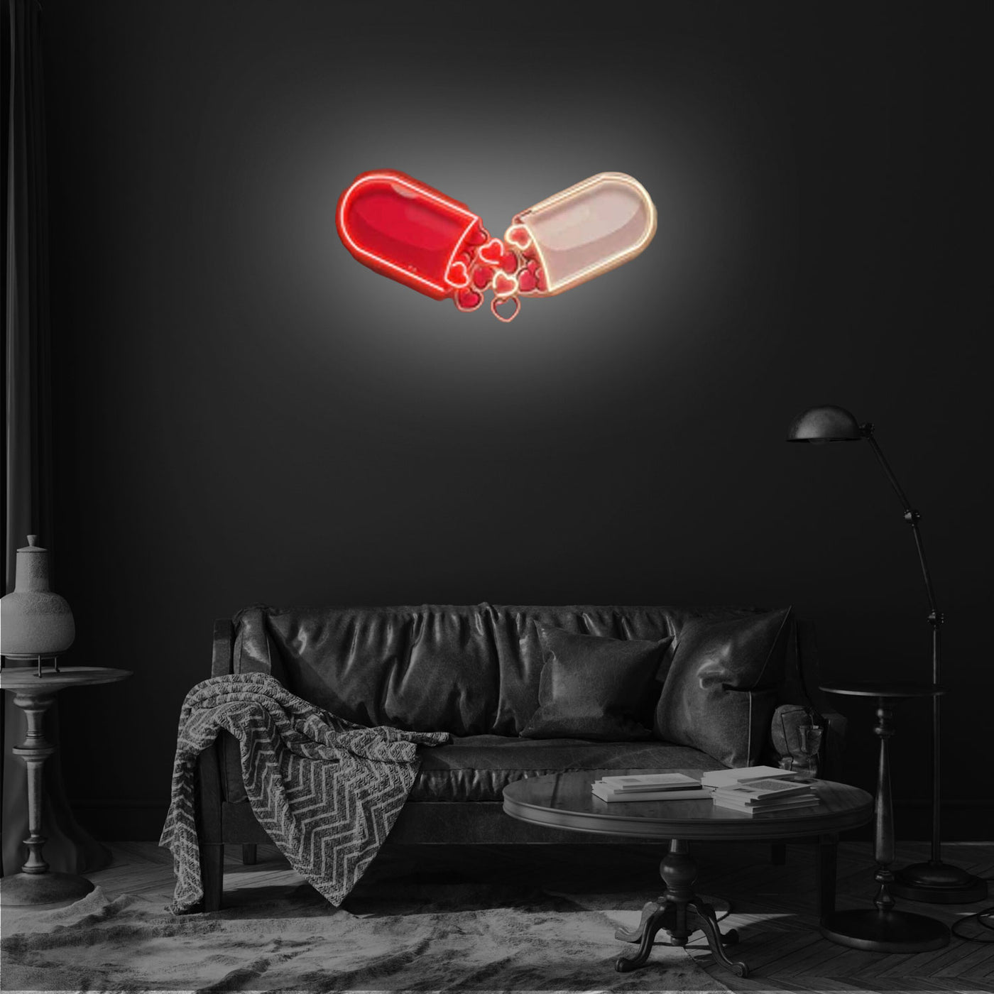 Love Capsule Cartoon LED Neon Sign Light Pop Art