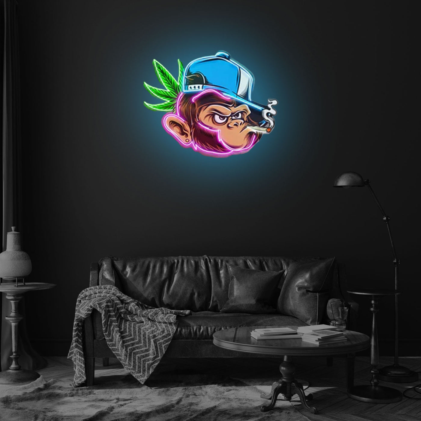 Naughty Monkey LED Neon Sign Light Pop Art