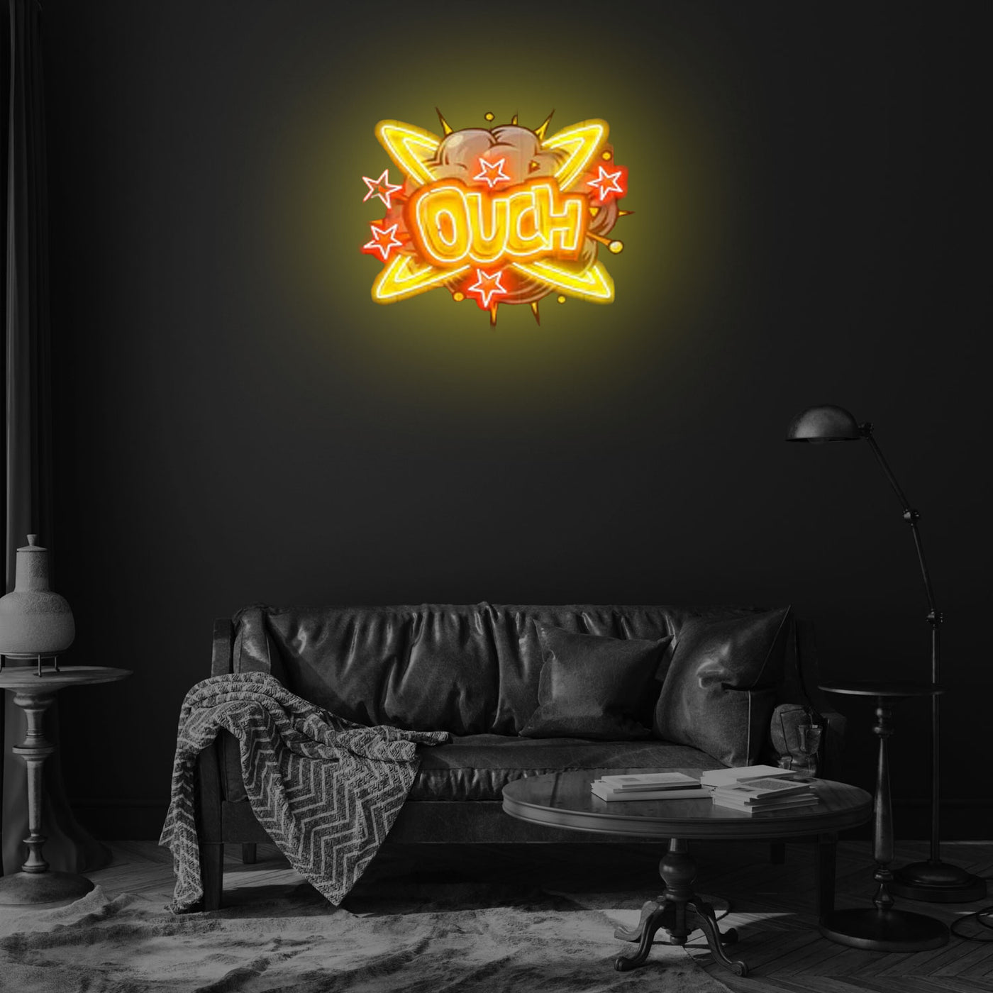 OUCH Led Neon Acrylic Artwork