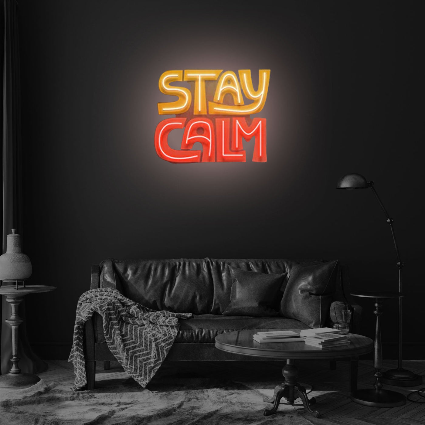 Stay Calm LED Neon Sign Light Pop Art