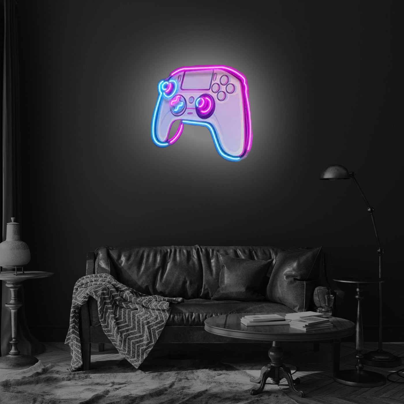 THE MB STORE Pink Controller Led Neon Acrylic Artwork