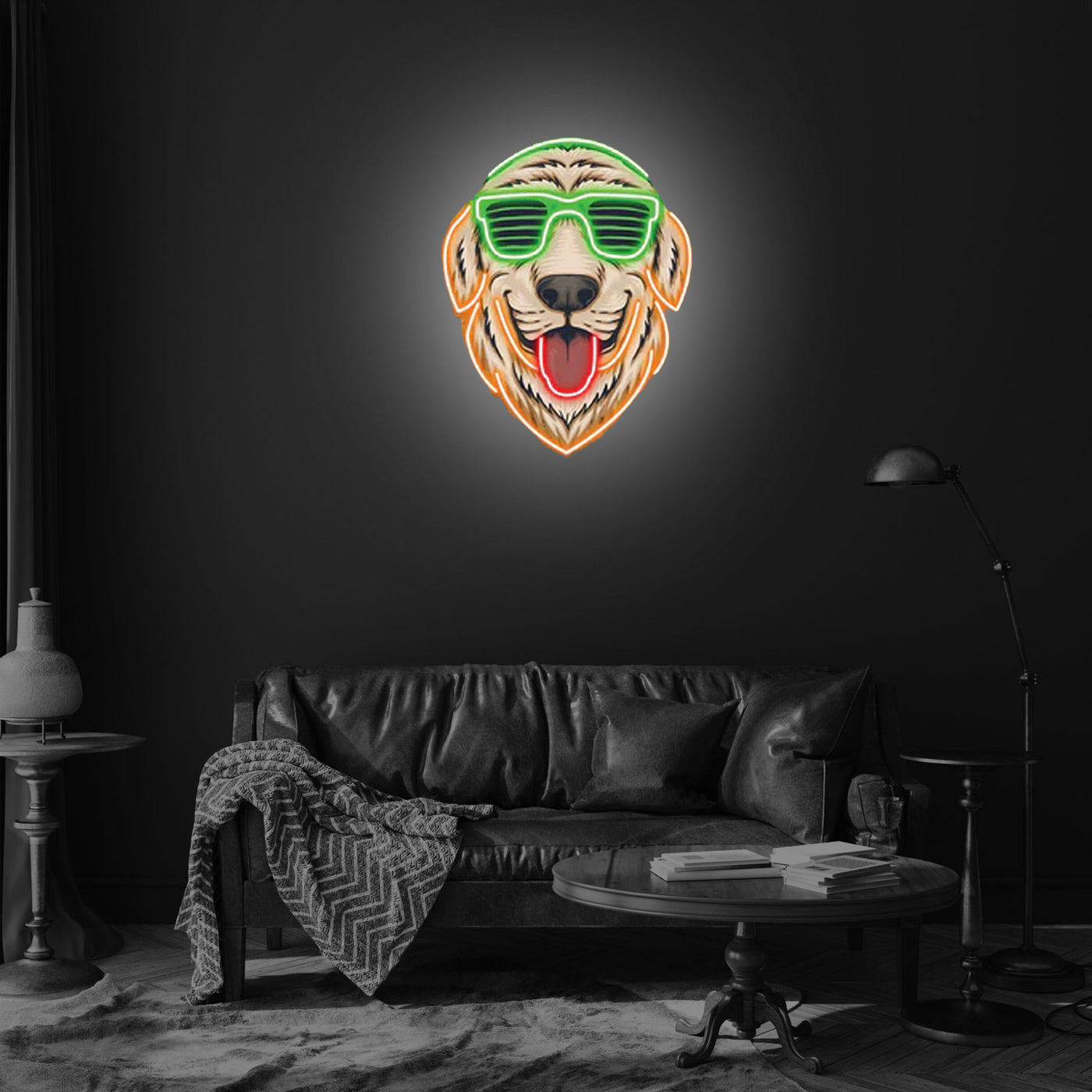 Dog's Head Neon Sign