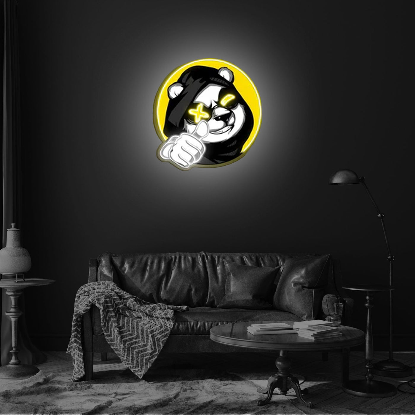 Cool Panda Neon Artwork