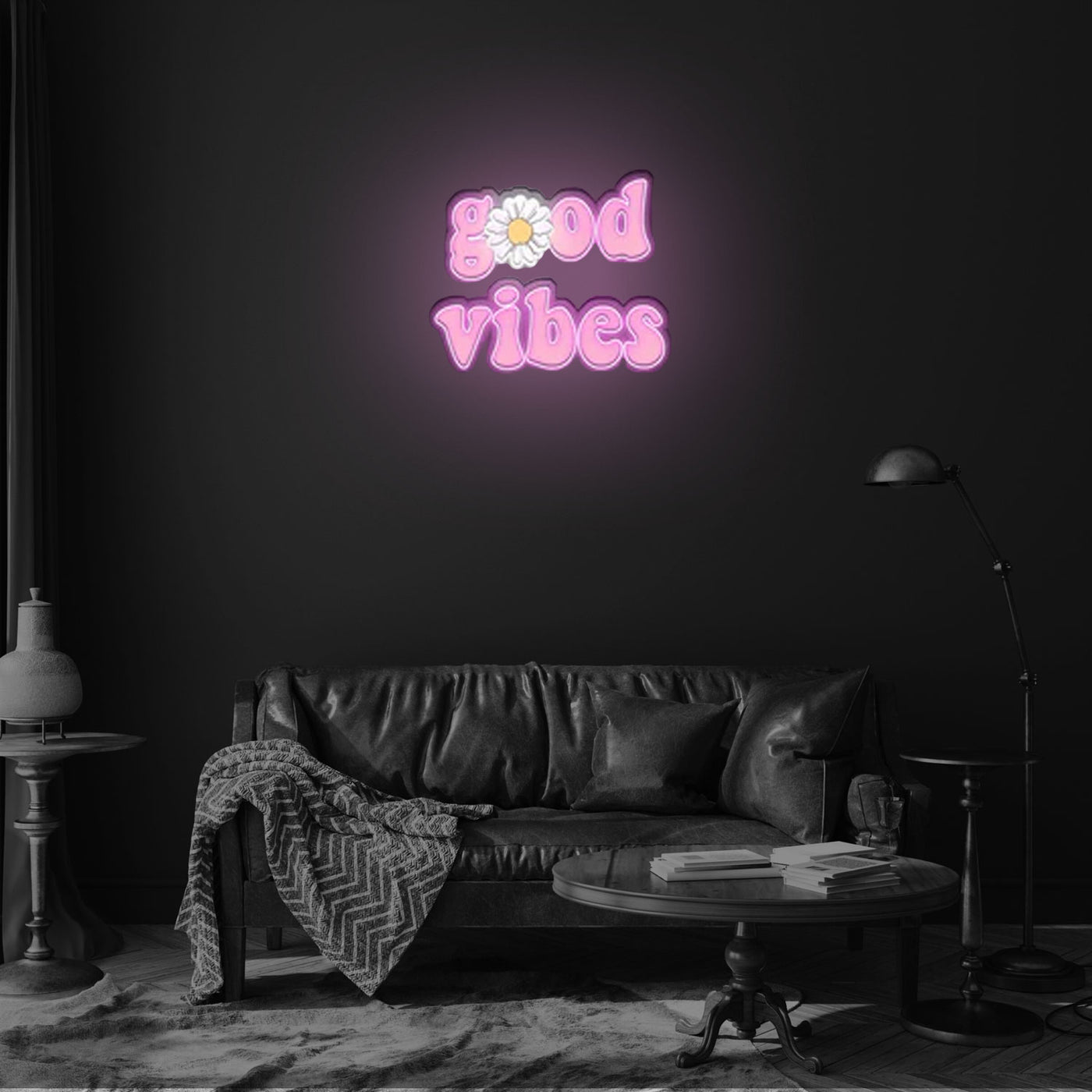 Good vibes Neon x Acrylic Artwork