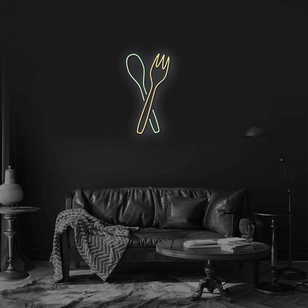 Fork & Spoon Neon Sign
