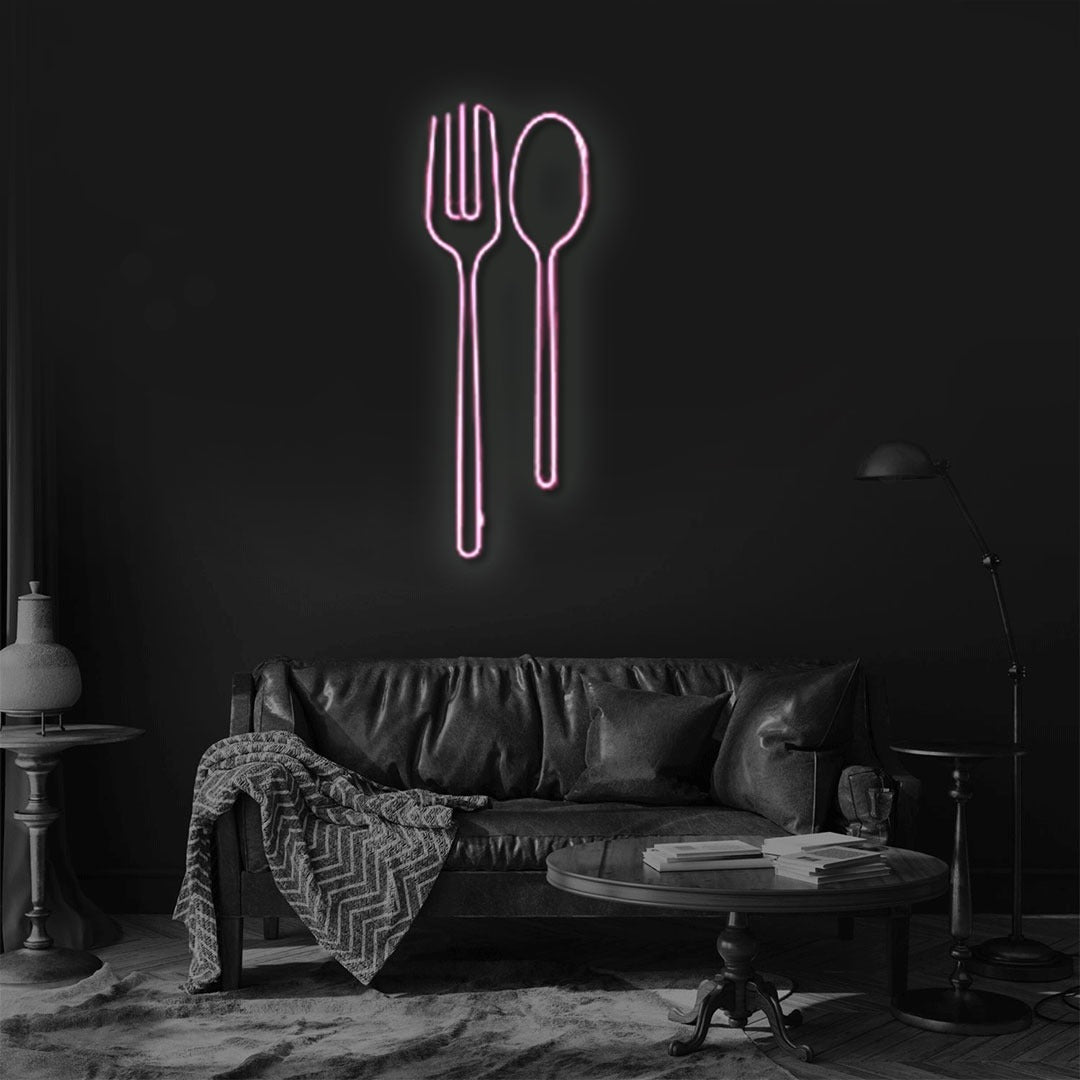 Fork & Spoon Neon Sign