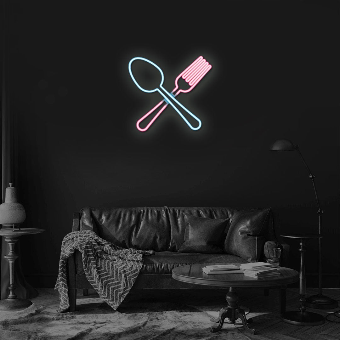 Fork & Spoon Neon Sign