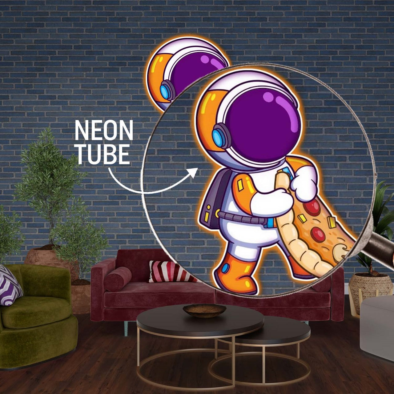 Hungry Astronaut Neon Light LED