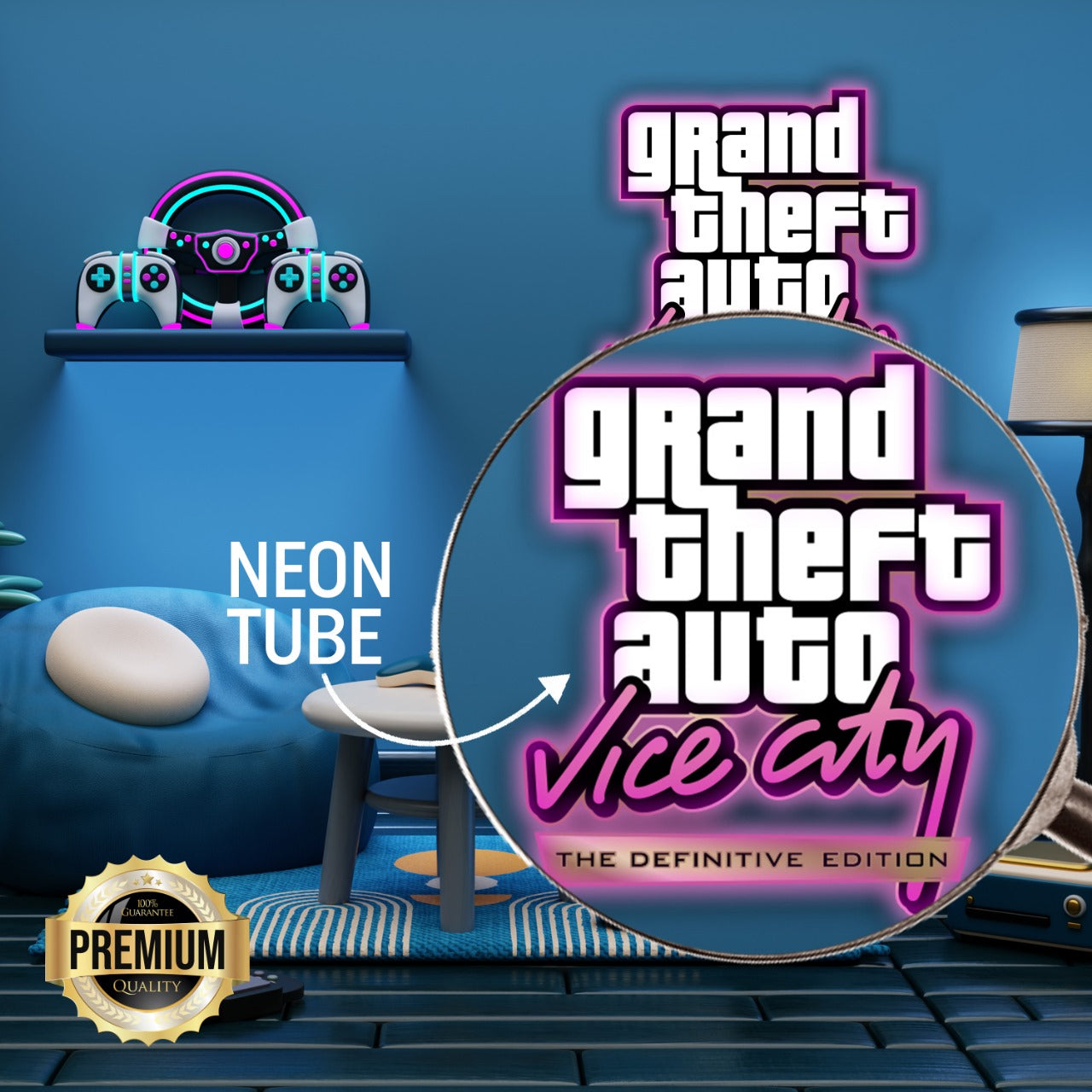 Grand Theft Auto Neon Light LED Sign